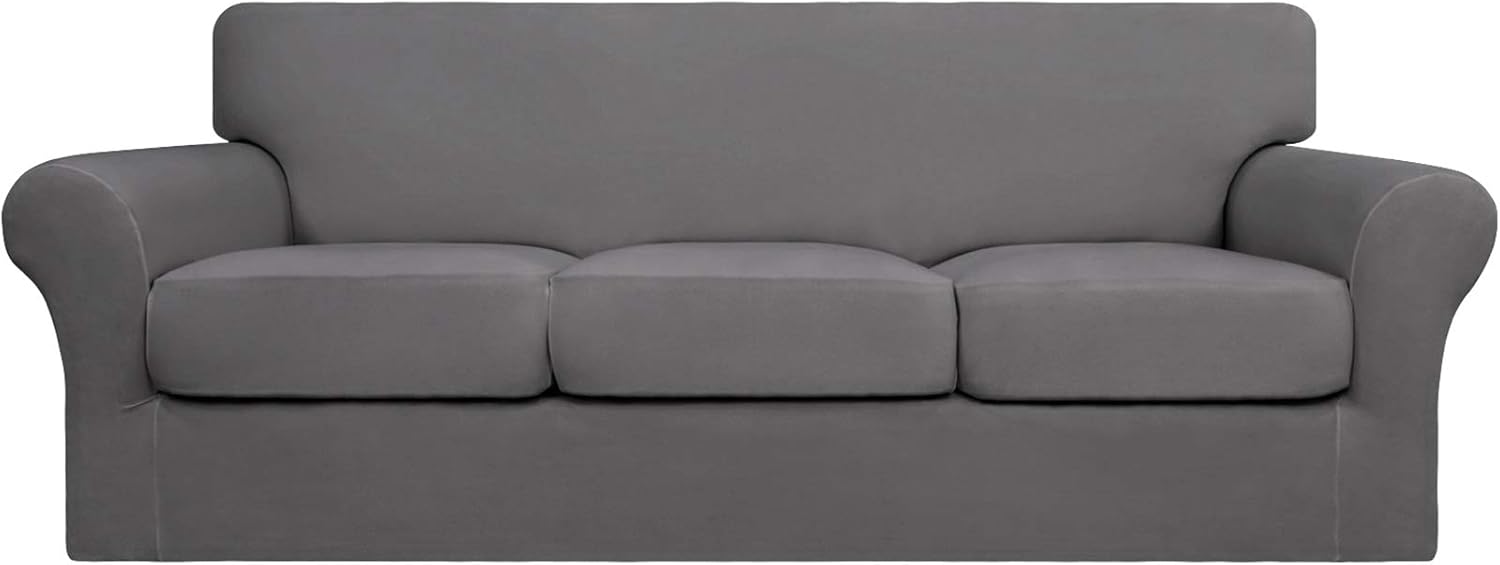 Easy-Going 4 Pieces Stretch Soft Couch Cover for Dogs and Pets