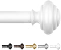 KAMANINA Curtain Rods 72 to 144 in Adjustable Heavy Duty Curtain Rod