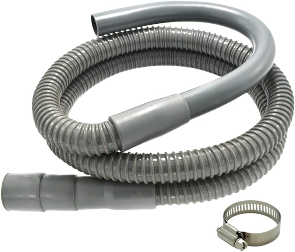 TT FLEX 6ft Universal Drain Hose - Corrugated & Flexible - Easy Replacement