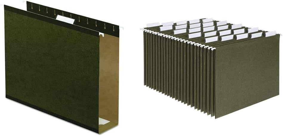 Extra Capacity Hanging File Folders for Letter Size Storage 25 Pack