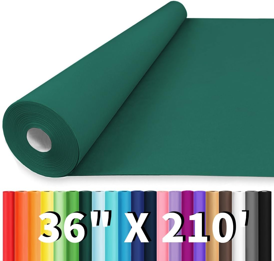 Vanhench Green Solid Color Wrapping Paper for All Occasions
