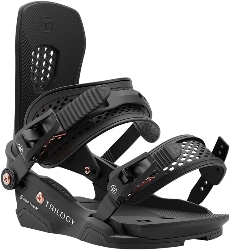 Union Trilogy Snowboard Bindings: Secure Fit for US Wmn 6.5-8.5