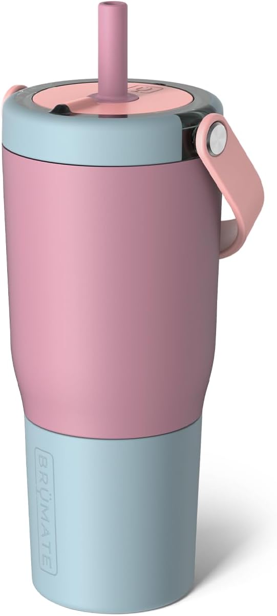 BruMate Resa 25oz Leakproof Travel Tumbler with Handle & Straw