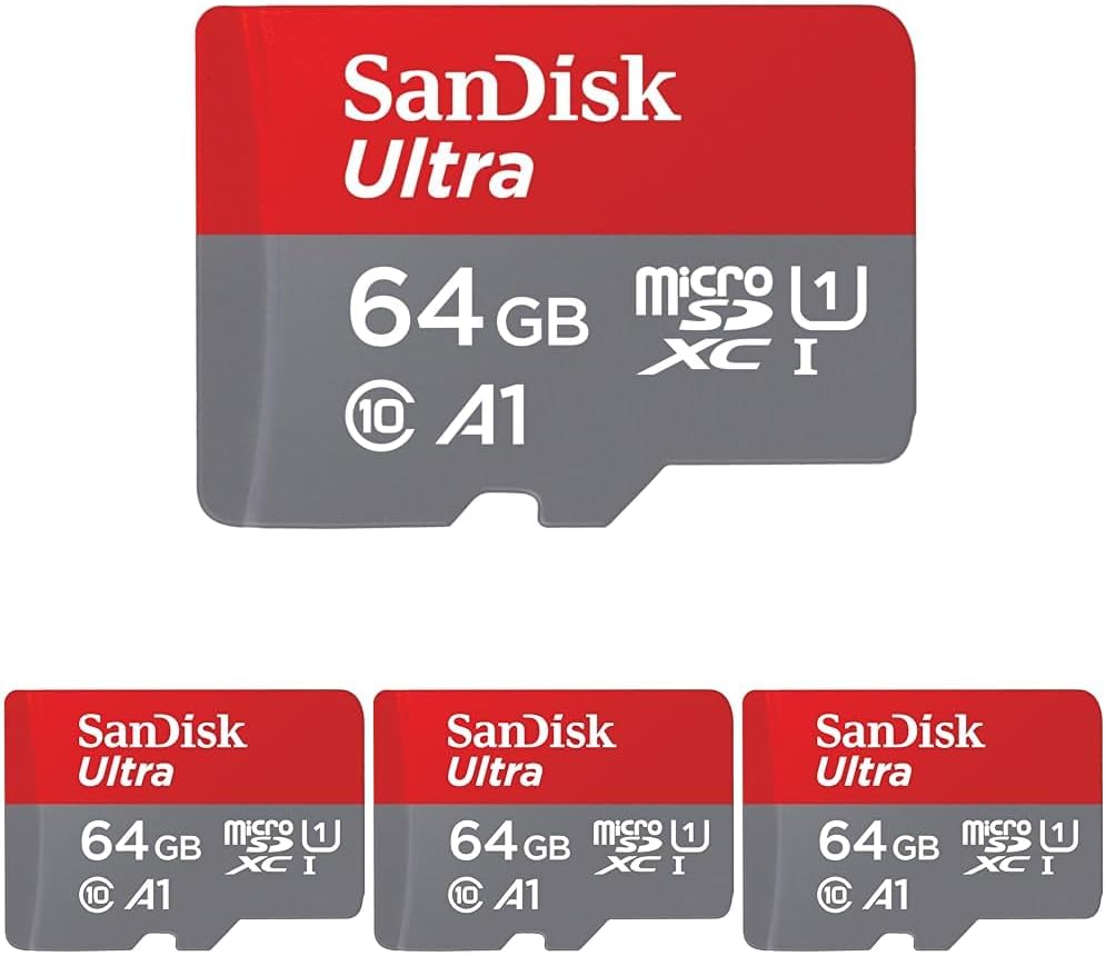 SanDisk 64GB Ultra microSDXC Memory Card - Fast and Reliable