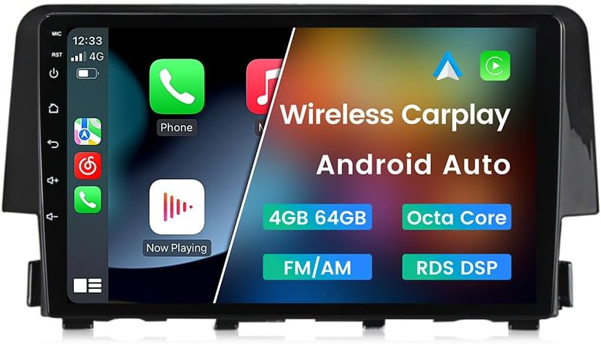 Android 13 Car Stereo Radio for Honda Civic 2016-2021 Models