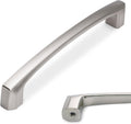10 Pack 5 in Brushed Satin Nickel Cabinet Handles - Solid Zinc Pulls