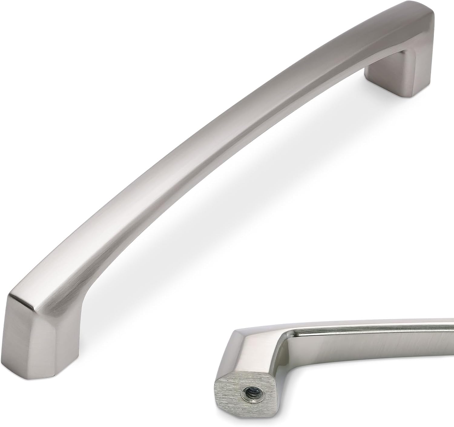 Brushed Satin Nickel Kitchen Cabinet Handles for Modern Homes
