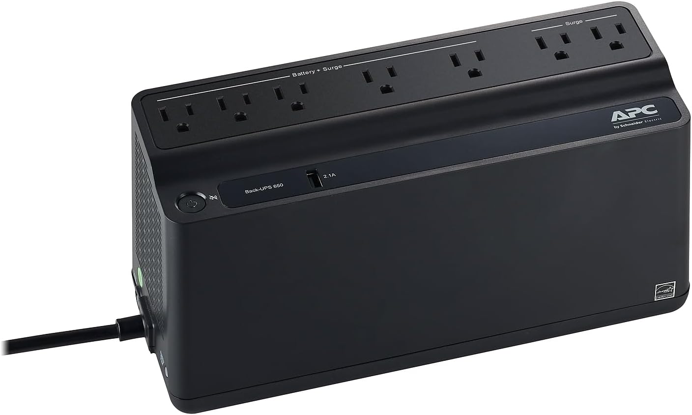 APC Back-UPS 650 Battery Backup and Surge Protector for Home