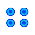Locator Genuine Replacement Male Retention Inserts Caps Blue Extra