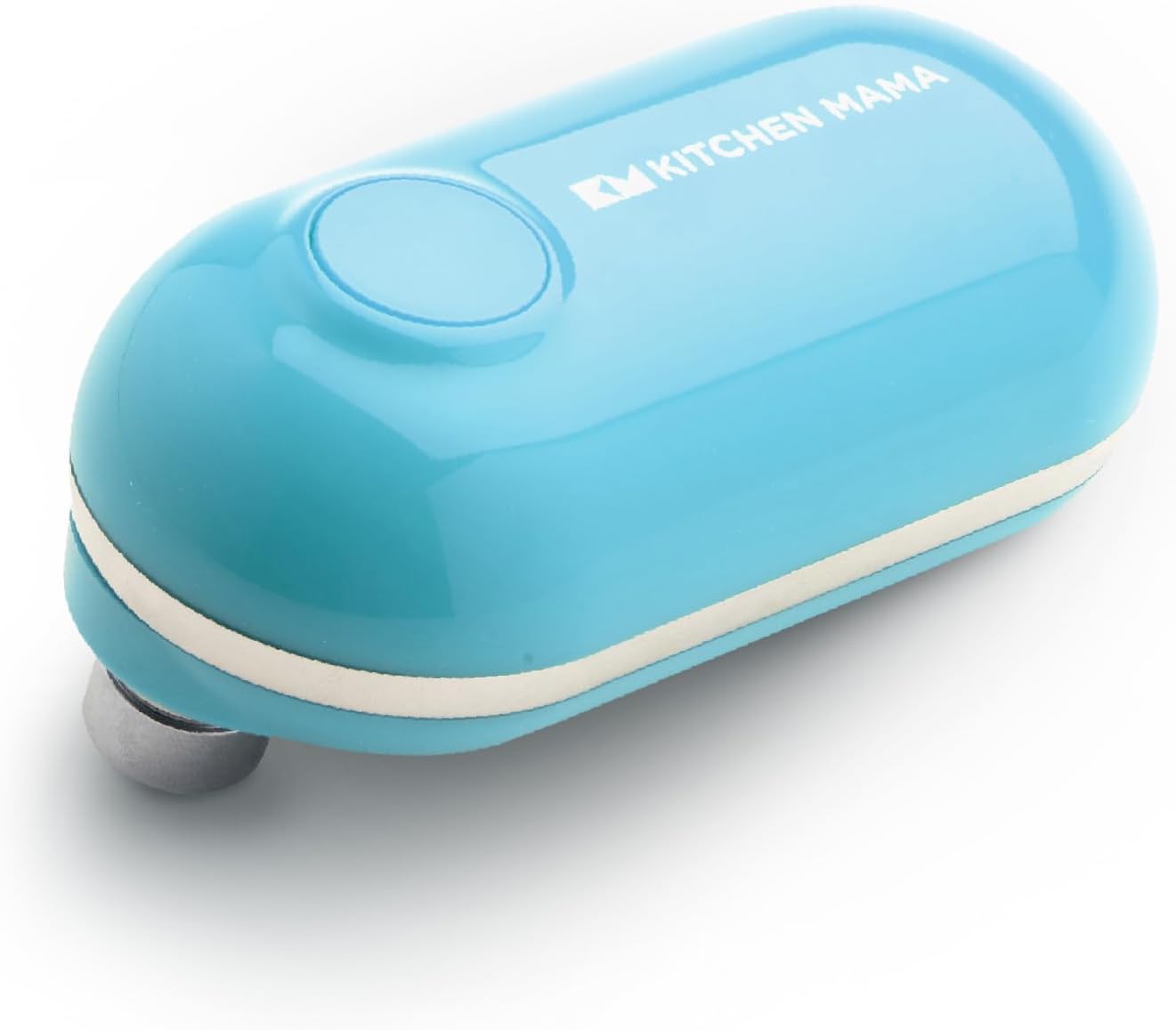 Kitchen Mama Mini Electric Can Opener: One-Button Smooth Edge Opening