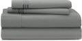 Everyday 1500 Series Queen Sheet Set Charcoal - Deep Pocket Luxury