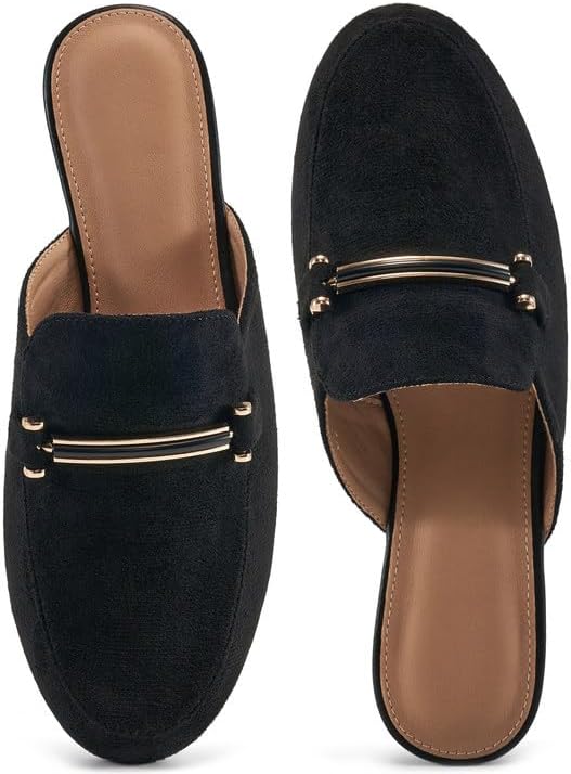 Comfortable Closed Toe Slip on Mules for Women by Alicegana