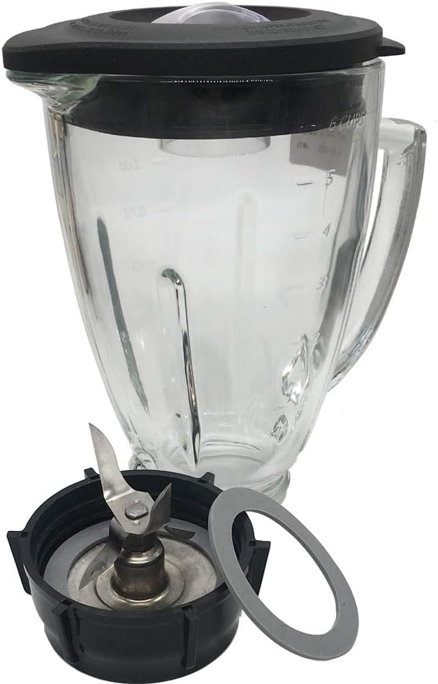 Joystar 6-Cup Glass Jar: Dishwasher Safe & Ice Crushing Blade