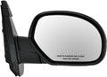 TRQ Right Manual Passenger Side Mirror for 2007-14 Chevy/GMC - Direct
