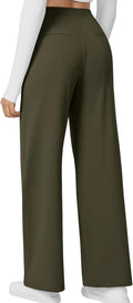 High Waisted Work Pants for Women - Office Trousers with Pockets Shoes