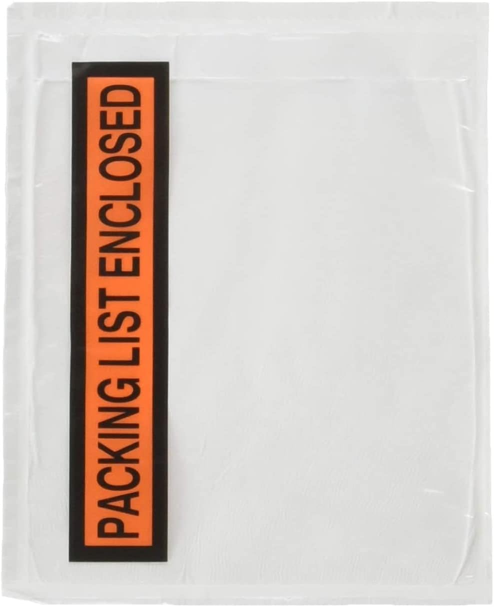 1000 Pieces Clear Packing Pouch for Invoice and Document Protection