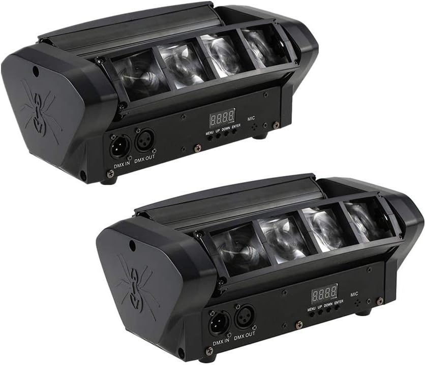 Spider Moving Head Light 8x10W LEDs for DJ Events and Parties