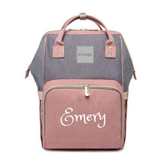 Personalized Large Diaper Bag Knapsack for Infants and Toddlers
