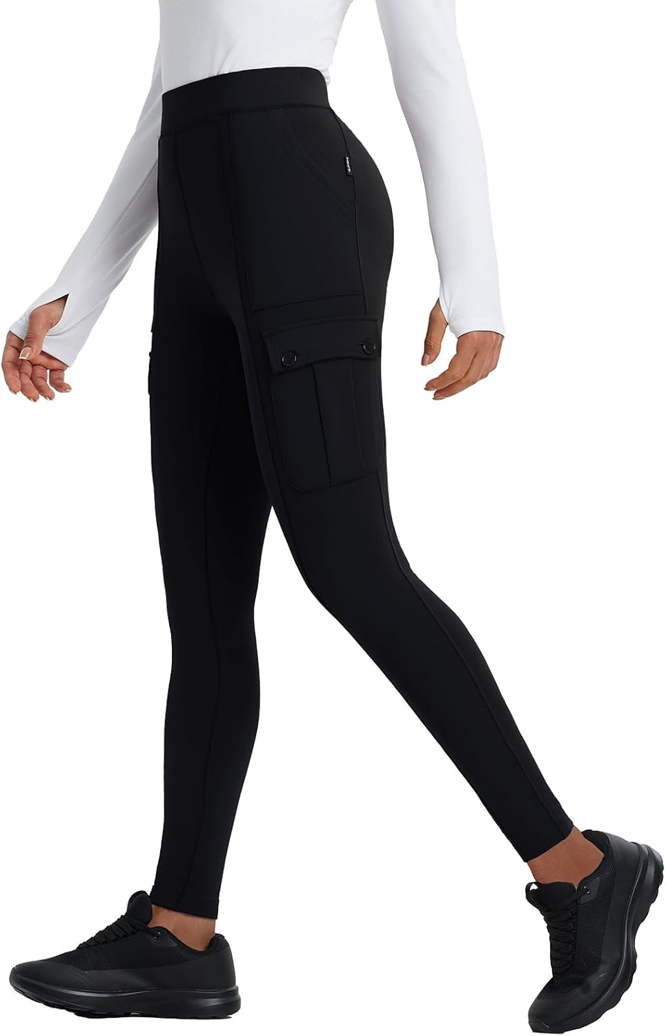Baleaf Women's Fleece Lined Leggings for Winter Hiking Comfort