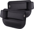 2 Pack Car Leather Cup Holder Gap Bag for Organized Driving