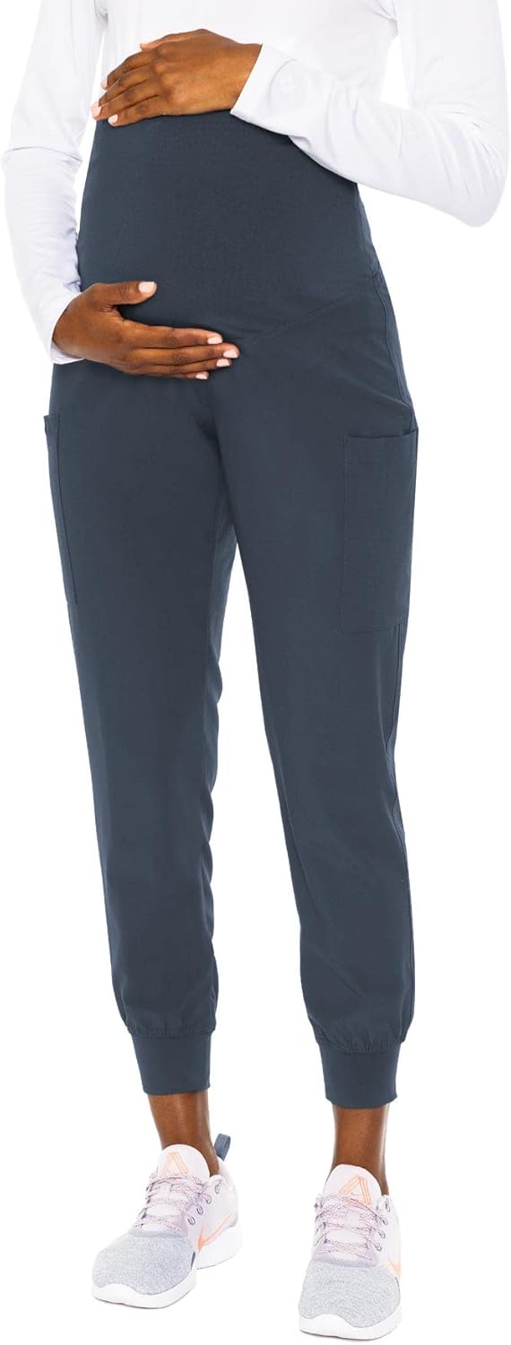 Med Couture Maternity Jogger Pants with 4 Pockets for Moms
