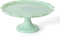 Martha Stewart Highbrook 11in Handmade Jadeite Glass Cake Stand