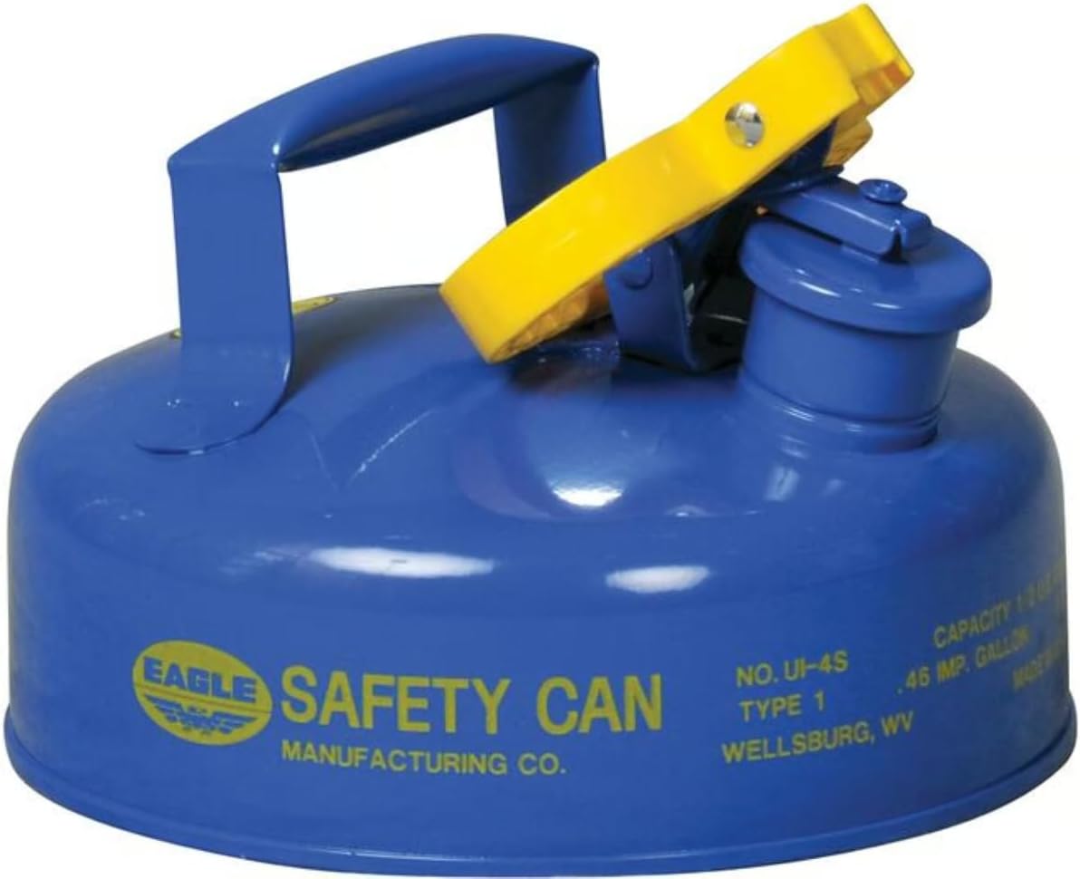 Eagle 2 Quart Type I Blue Safety Gas Can for Kerosene Storage