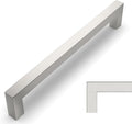 Amerdeco Brushed Satin Nickel Cabinet Pulls 6.25 in Hole Centers