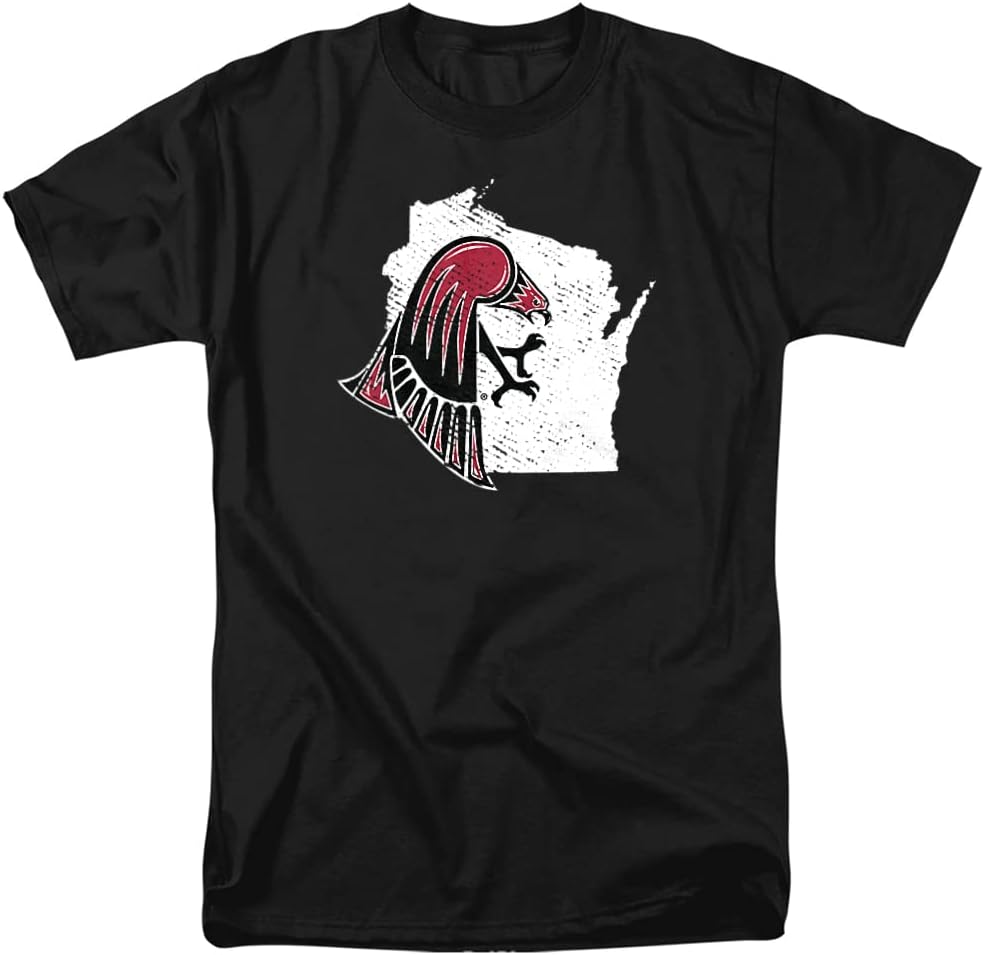Official Collegiate Distressed State Shape T Shirt Collection