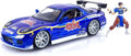 1993 Mazda RX-7 Candy Blue Diecast with Chun-Li Figure