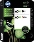 65XL High Yield Black and Tri-Color Inkjet Print Cartridges Kit - High