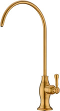 Delle Rosa Brushed Gold Drinking Water Faucet - Solid Brass RO Faucet