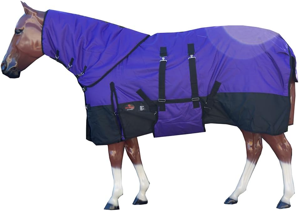 HILASON 1200D Waterproof Winter Horse Turnout Blanket 68 in