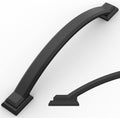 Matte Black 7 in Cabinet Pulls 10 Pack - Durable Arch Handles