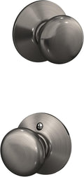 SCHLAGE F10PLY620 Plymouth Passage Knob in Antique Pewter Finish