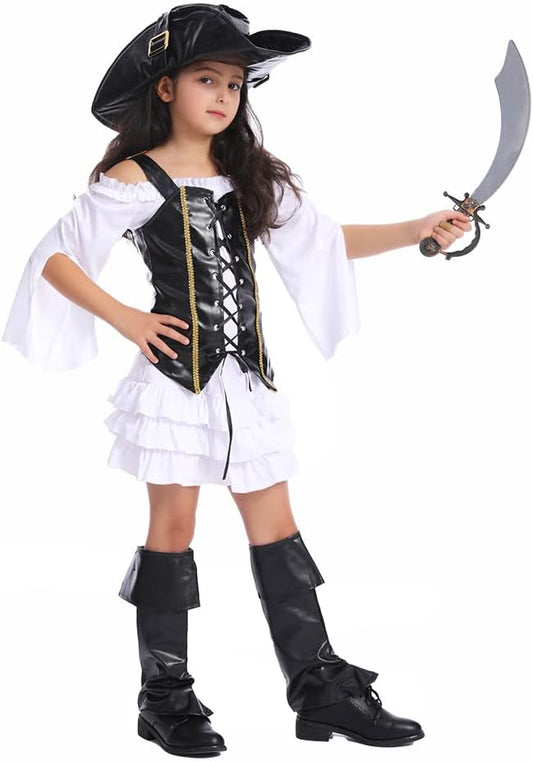 Cute Pirate Girls Halloween Dress Up Costume for All Occasions