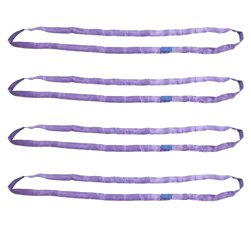Endless Round Sling 2 ft Heavy Duty 2600 LBS Capacity Purple