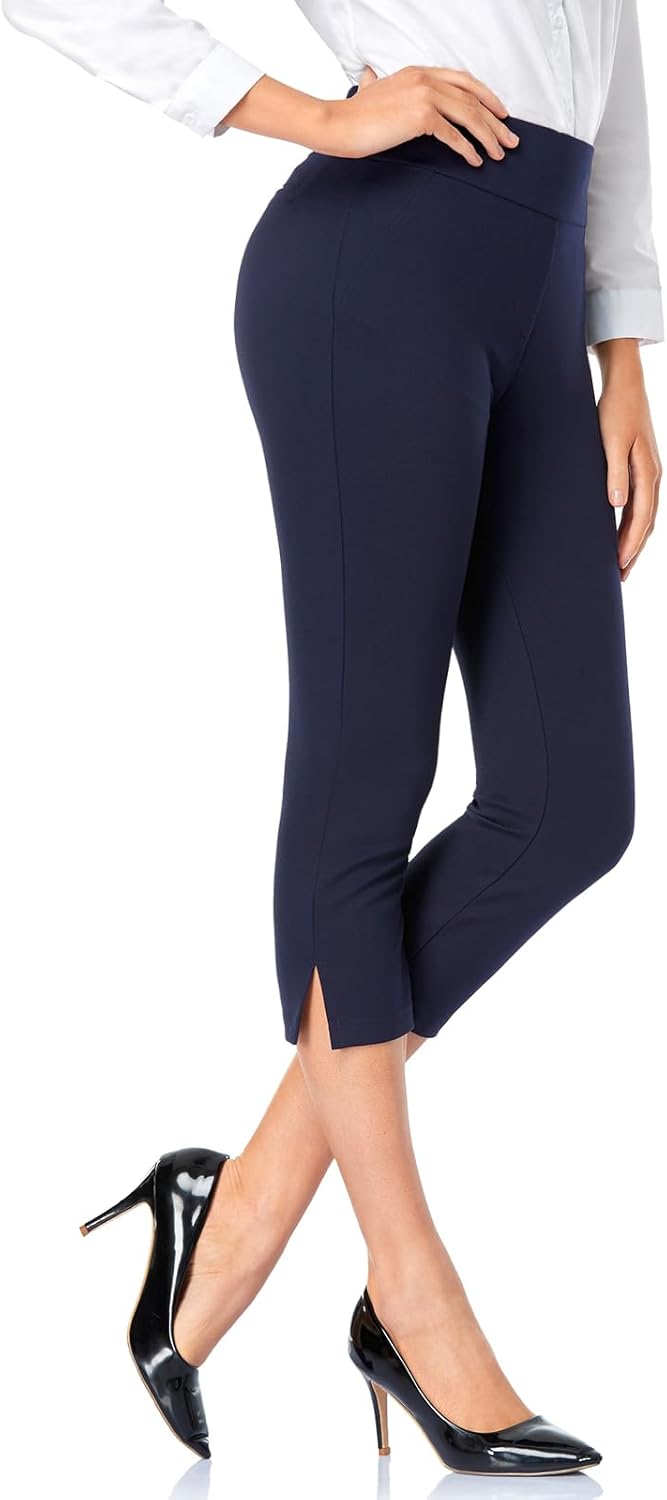 Tapata Women's Capri Dress Pants for Summer Casual Office Wear
