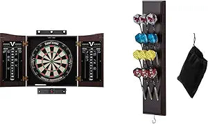 Viper Vault Cabinet & Shot King Dartboard Bundle for Fun Play