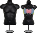 DisplayTown Male and Female Mannequin Torso for Clothing Display