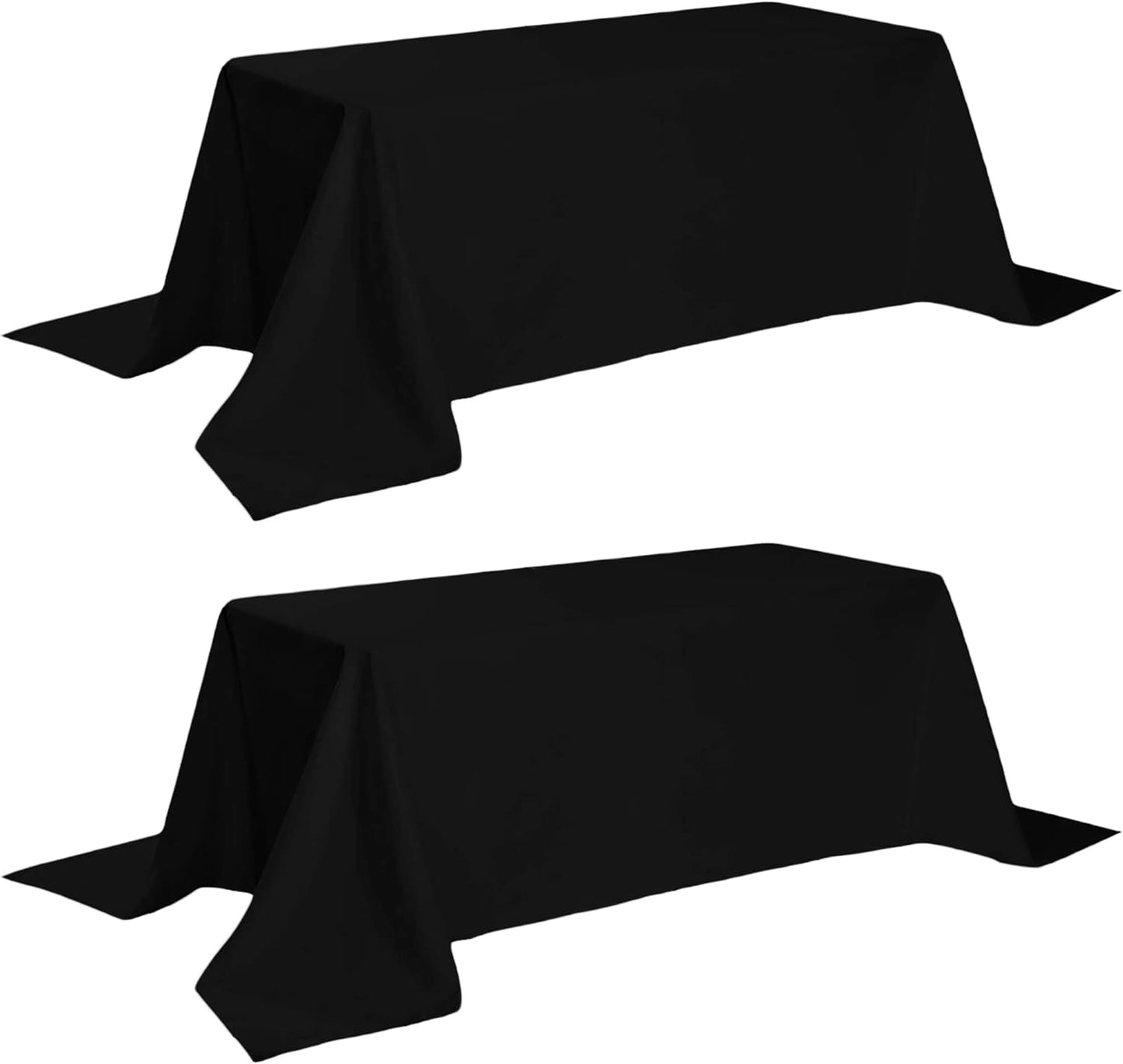 Classic Black Tablecloth 90x156 for Elegant Dining Events