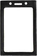 Vertical Color-Frame Badge Holder 100 Pack - Clear Vinyl Window