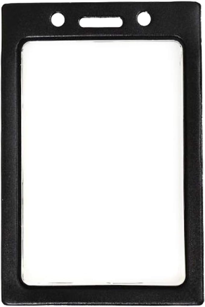 Bulk 100 Pack Vertical Color-Frame Badge Holder for ID Cards