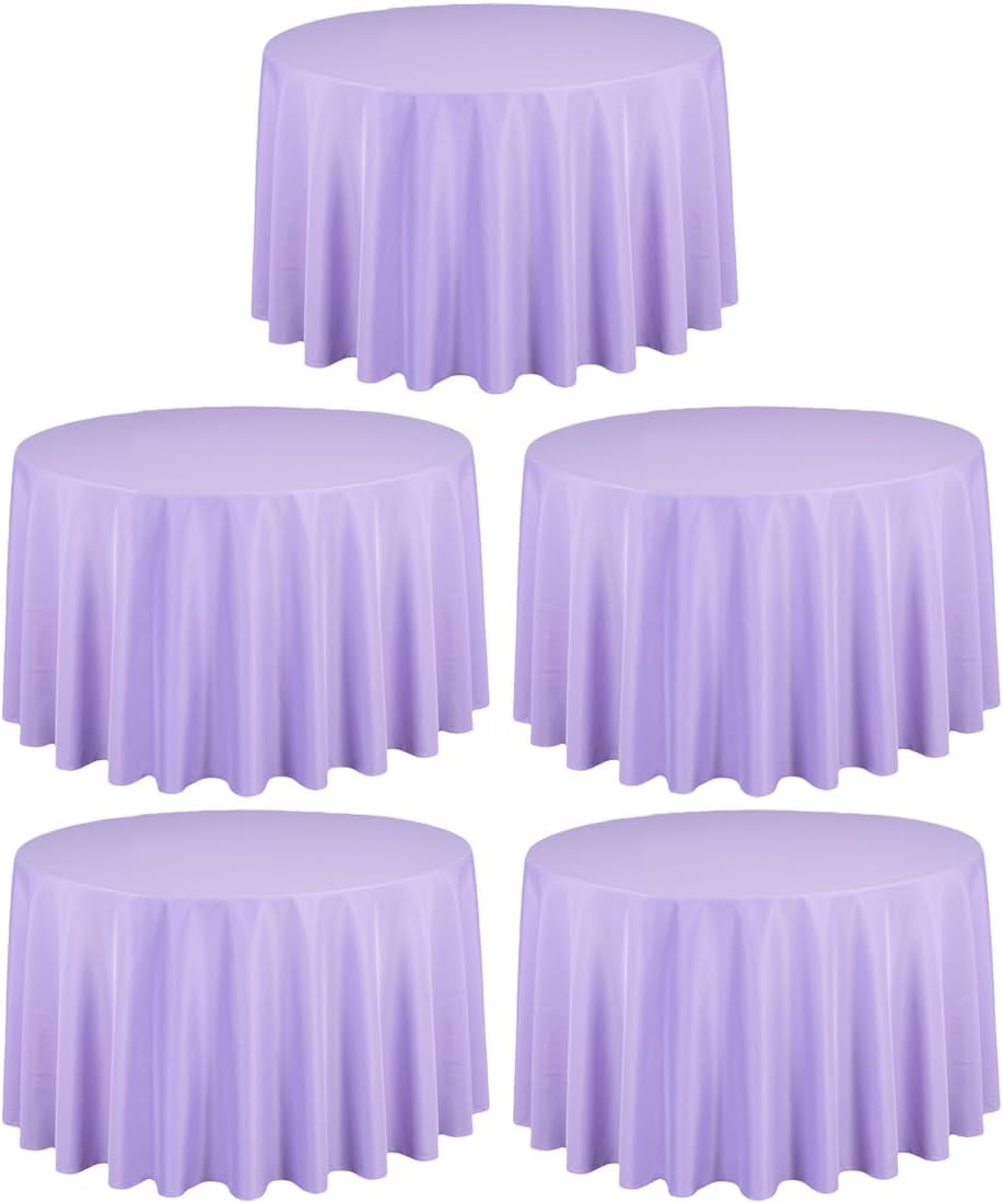108 Inch Round Tablecloths Lavender for Elegant Events