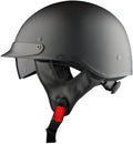 1Storm Motorcycle Half Face Helmet with Retractable Visor