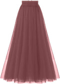 A Line Tulle Tea Length Skirt - Feminine Party Tutu for Evenings