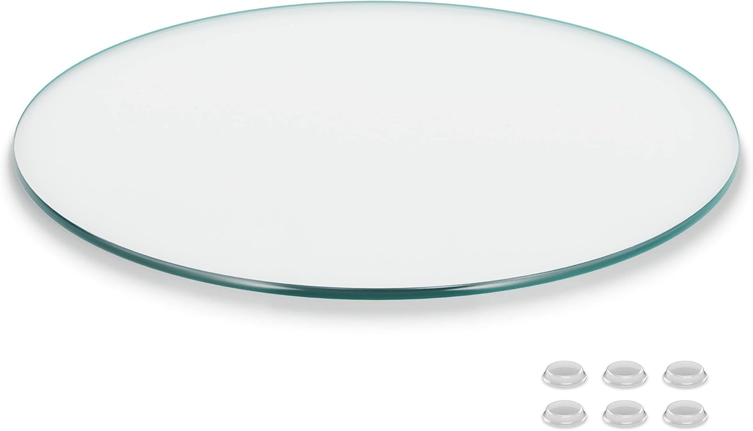 24 Inch Round Glass Table Top - Clear Tempered Glass Protector