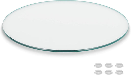 24 Inch Round Glass Table Top Protector for Dining and Coffee