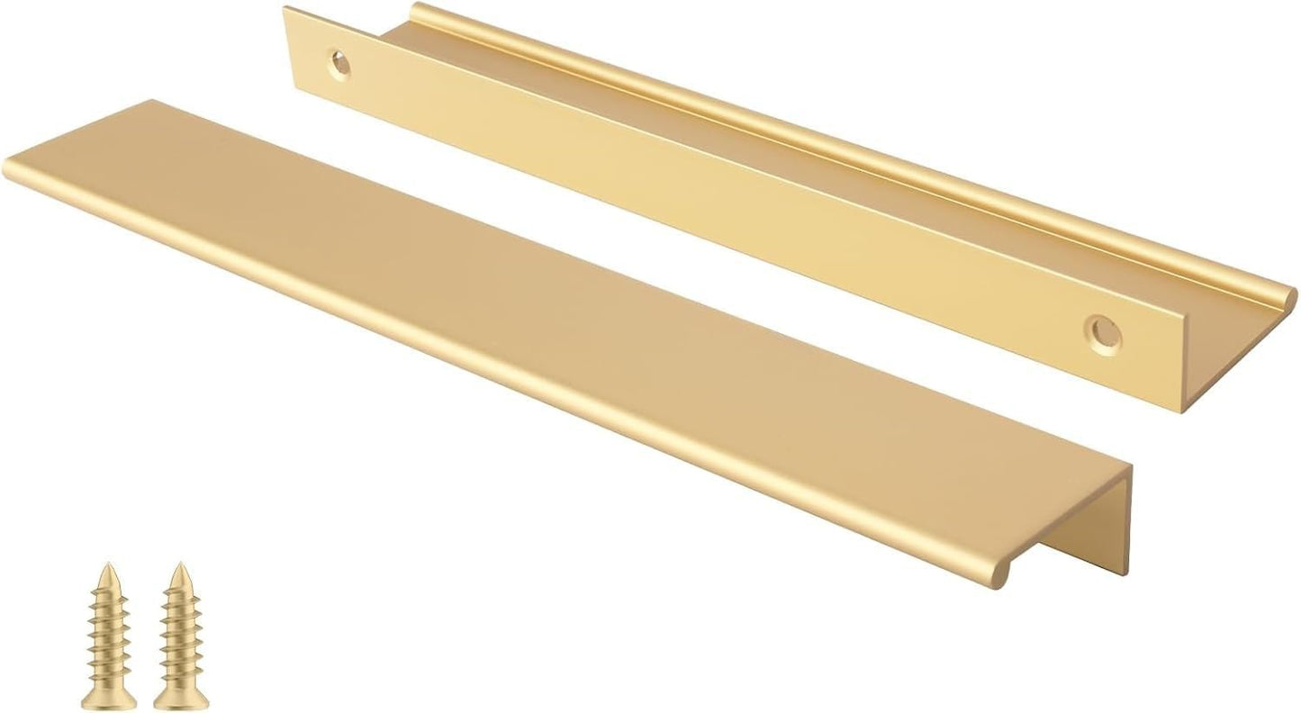 Peaha 10 Pack Kitchen Cabinet Handles in Matte Gold Finish