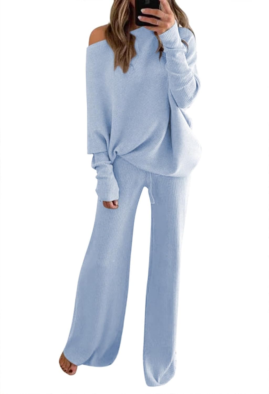 Fixmatti Womens Knitted Outfits 2 Piece Sweatsuit Set Review